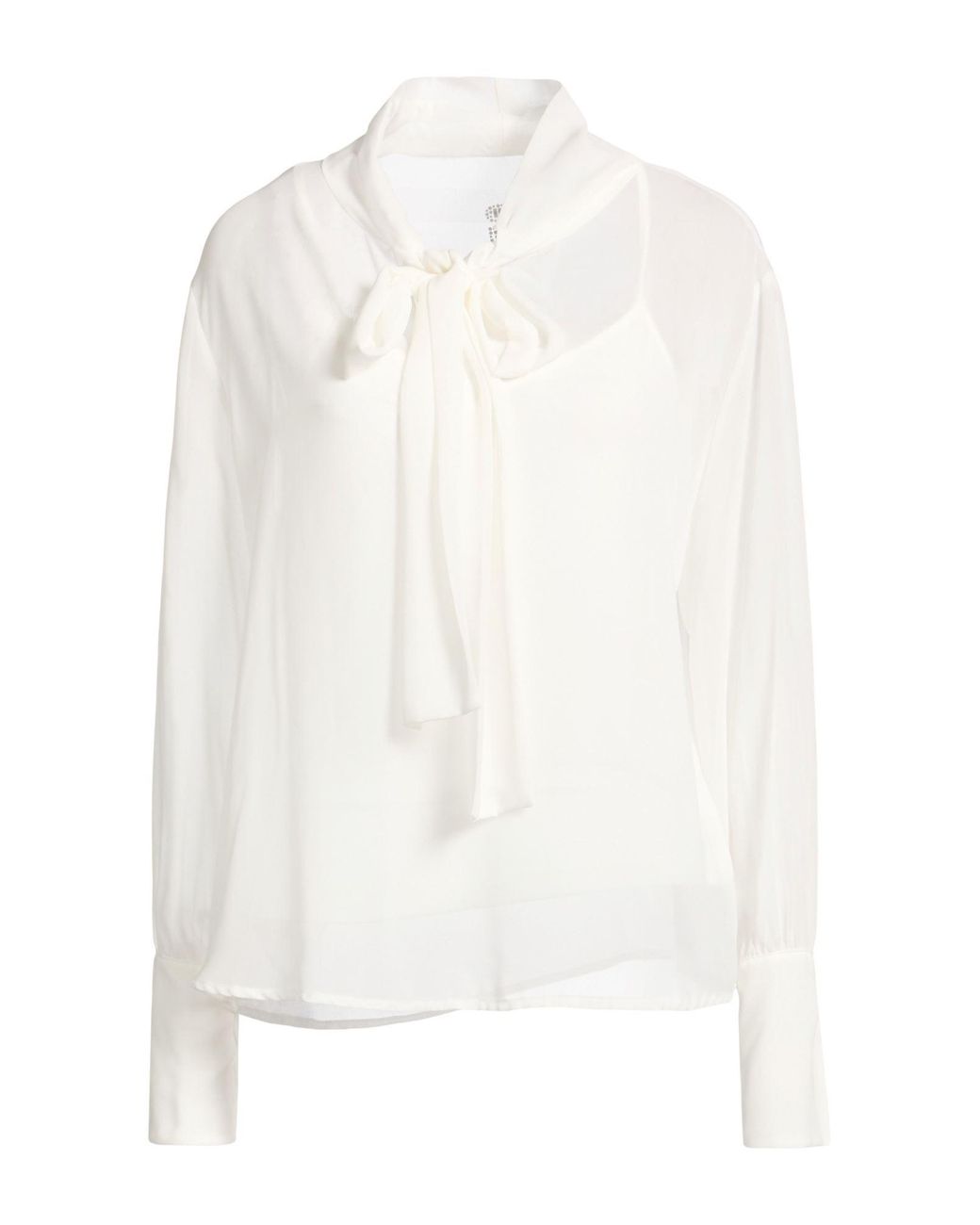 Gaelle Paris White Top Polyester, Elastane