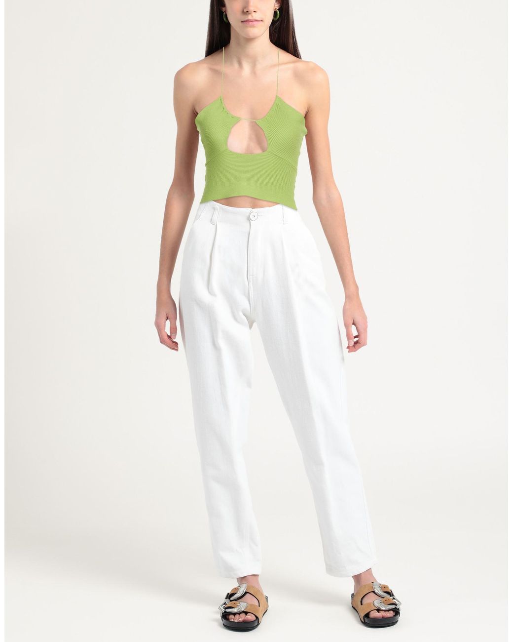 SOLOTRE Green Lime Top Viscose, Polyester
