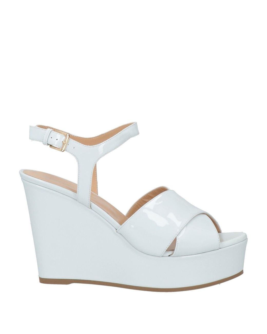 Sergio Rossi White Sky Sandals Leather