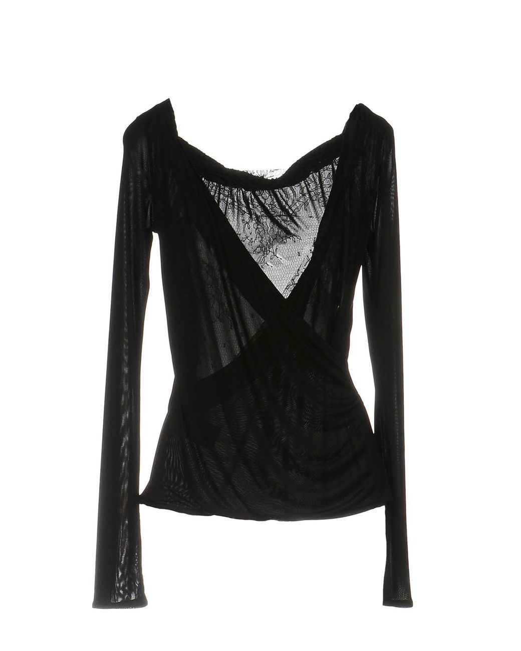 Roberto Cavalli Black Top Viscose, Polyester