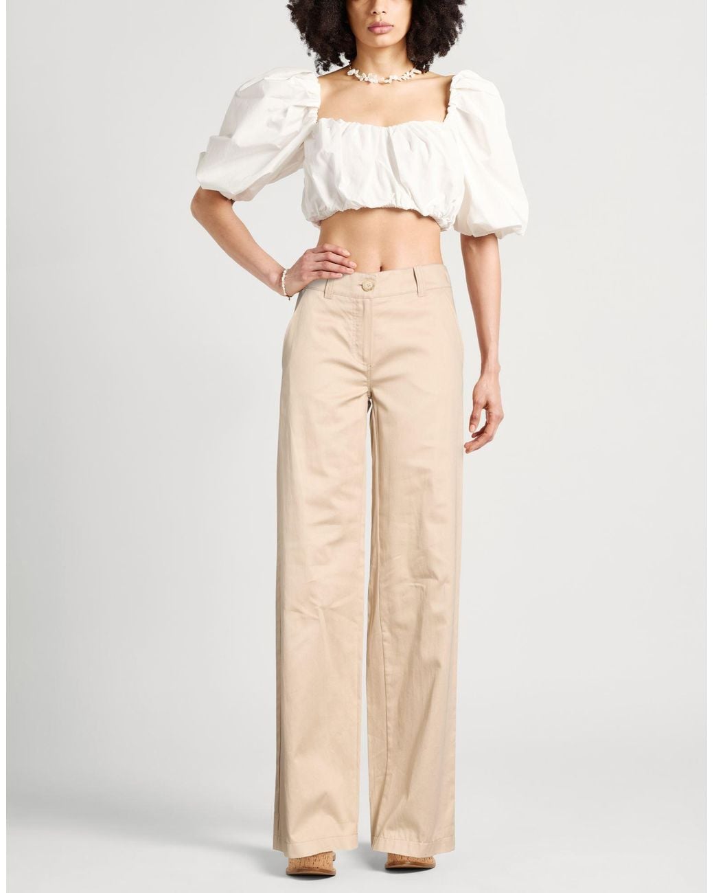 Carla G Natural Pants Cotton