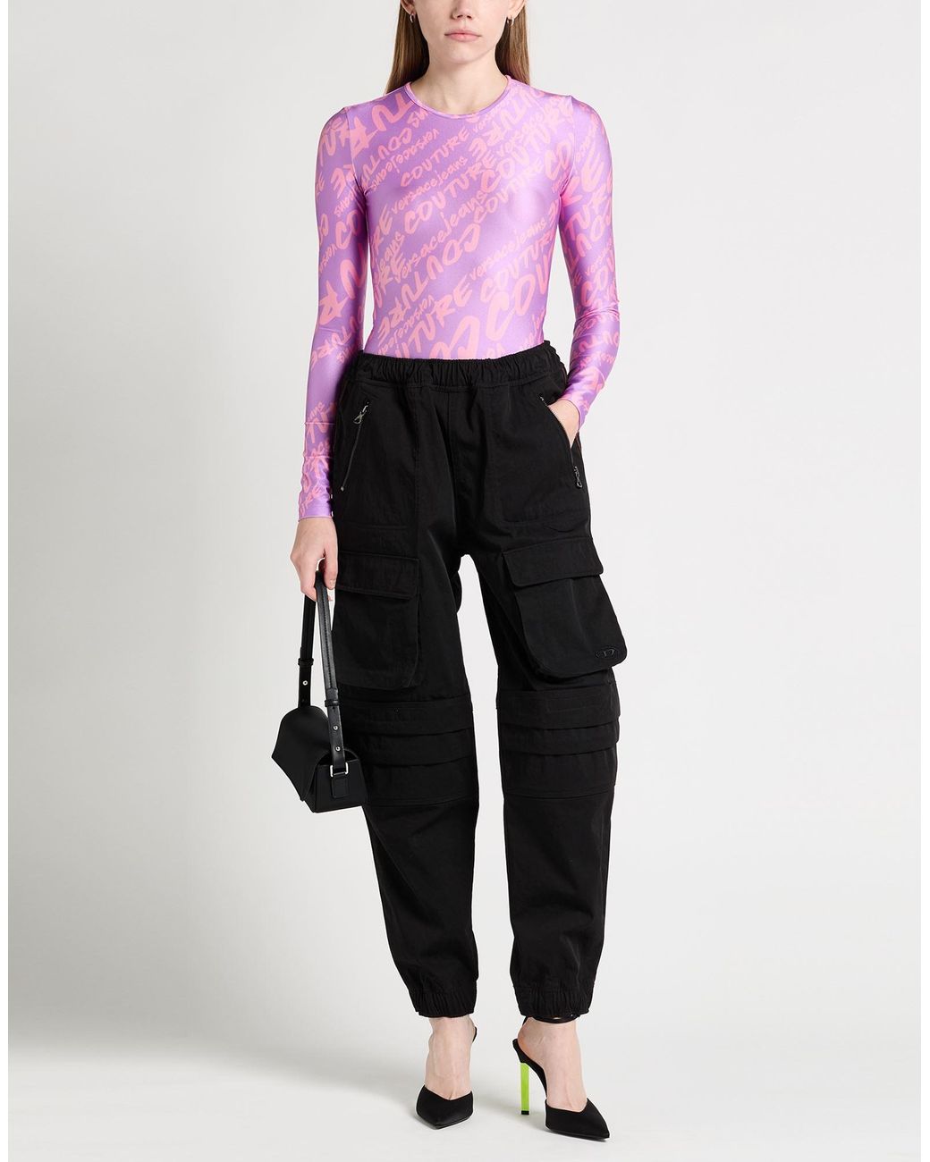 Versace Jeans Couture Purple Bodysuit