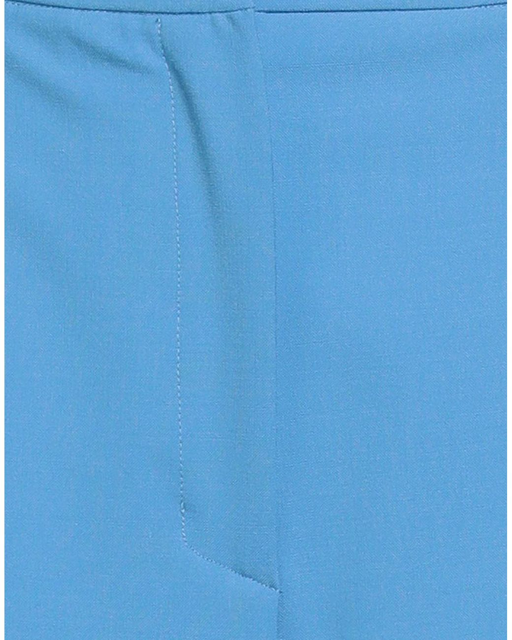 Grifoni Blue Pants Polyester, Virgin Wool, Elastane