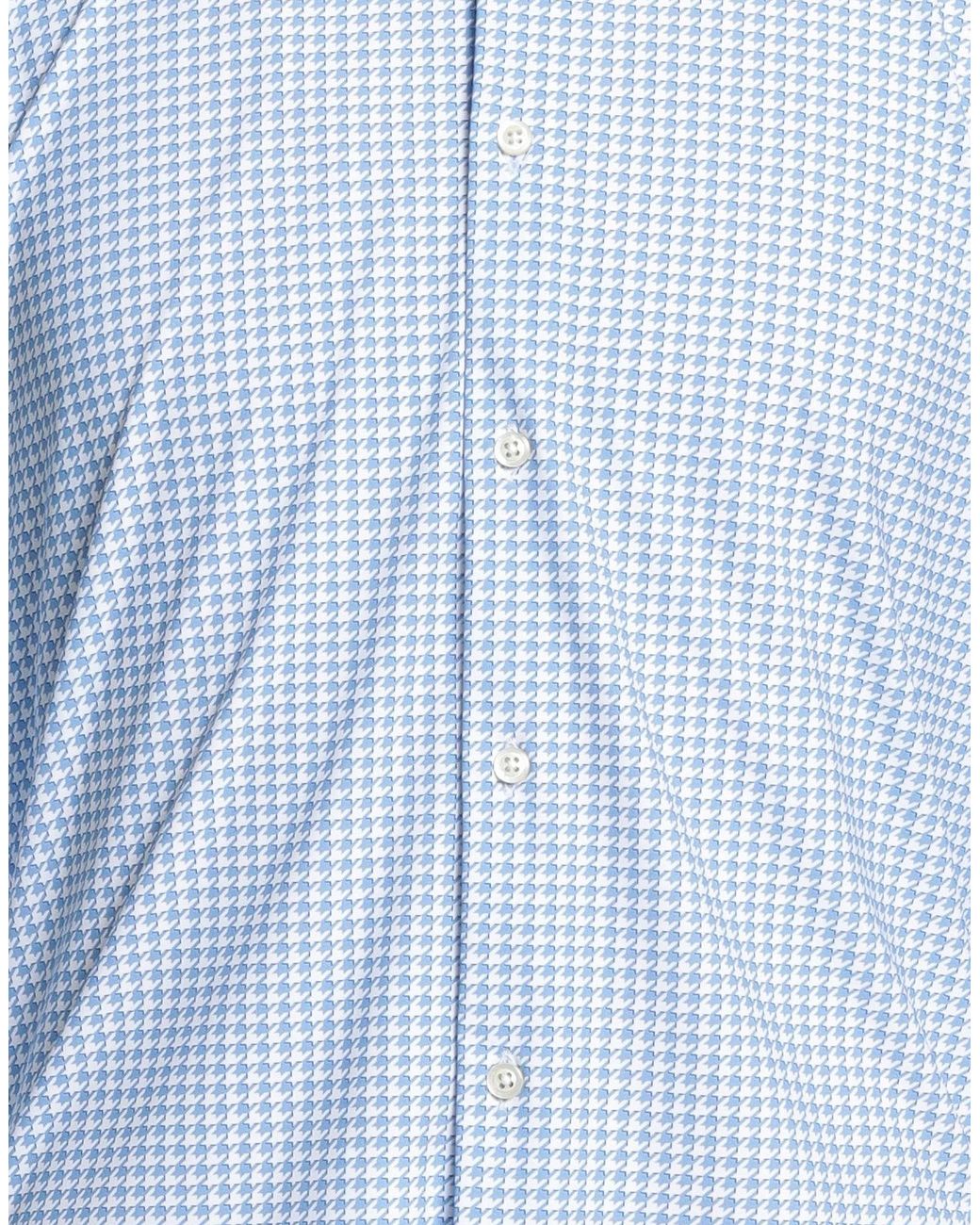 Ghirardelli Blue Shirt Polyamide, Elastane for men