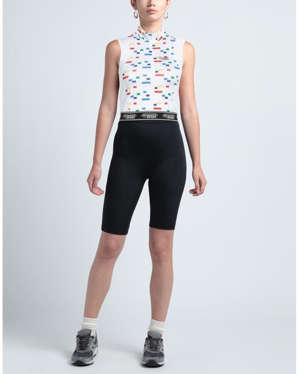 Missoni White Top Polyester, Elastane