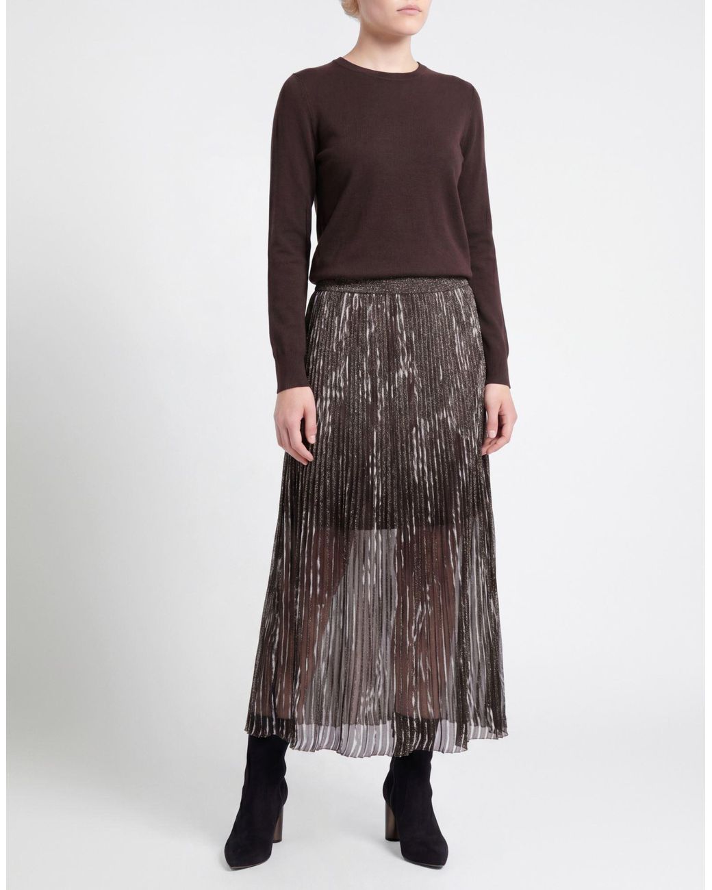 Missoni Black Dark Maxi Skirt Viscose, Metallic Fiber, Polyester