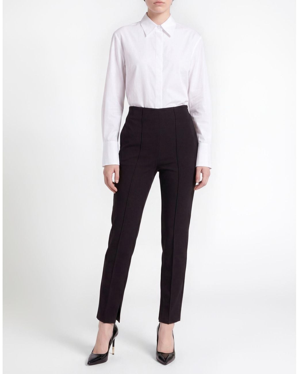 SIMONA CORSELLINI Black Pants Polyester, Elastane