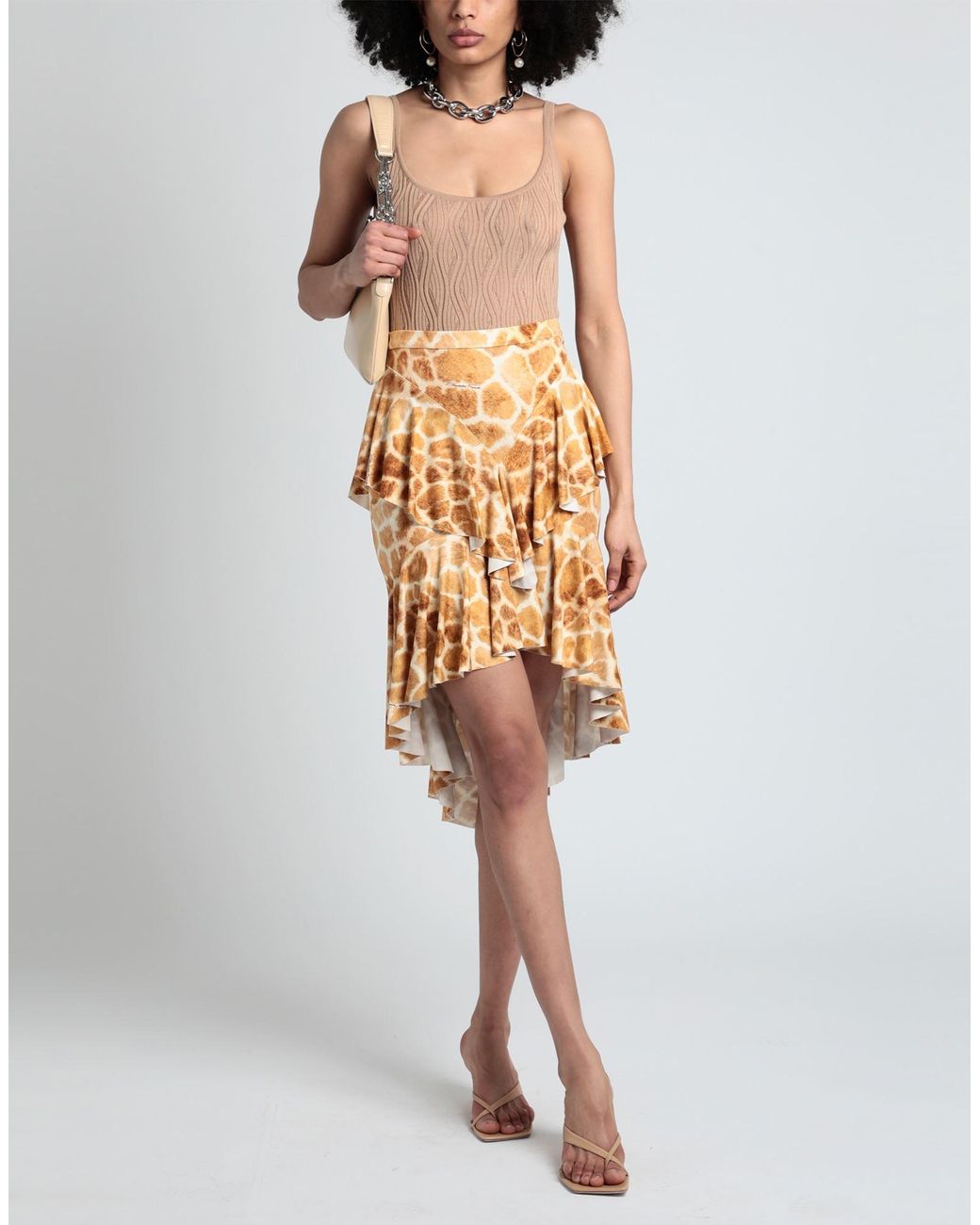 Elisabetta Franchi Metallic Mini Skirt