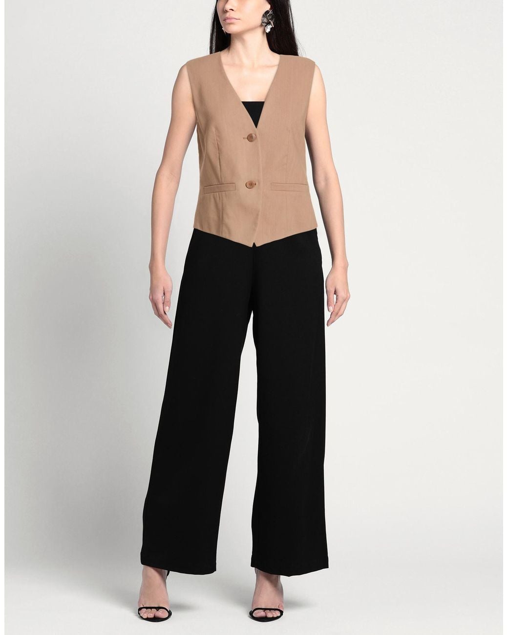 Luisa Cerano Brown Tailored Vests