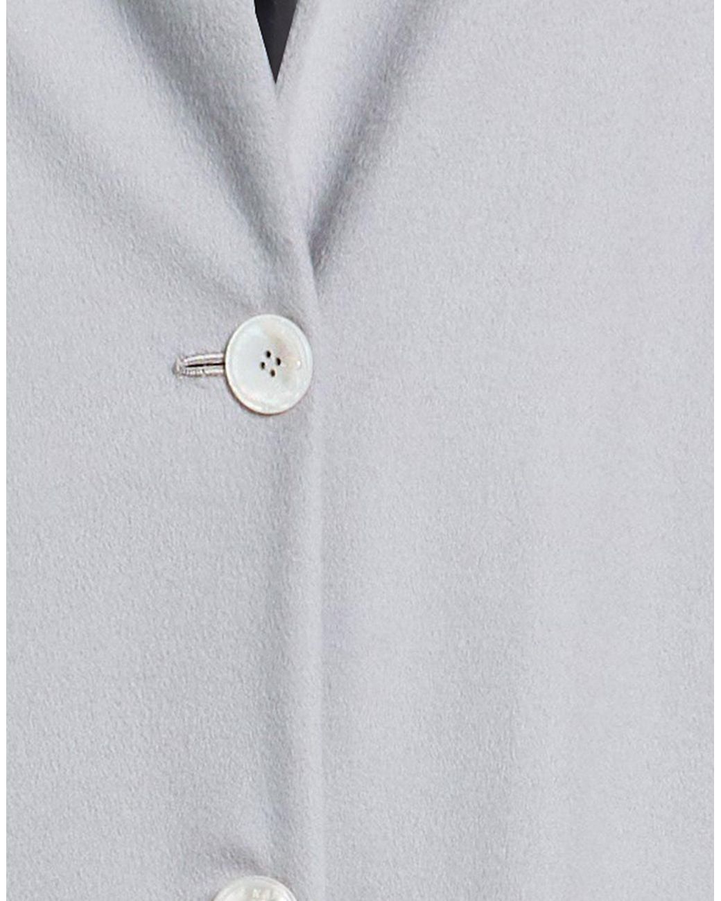 Kiton Gray Light Coat Cashmere