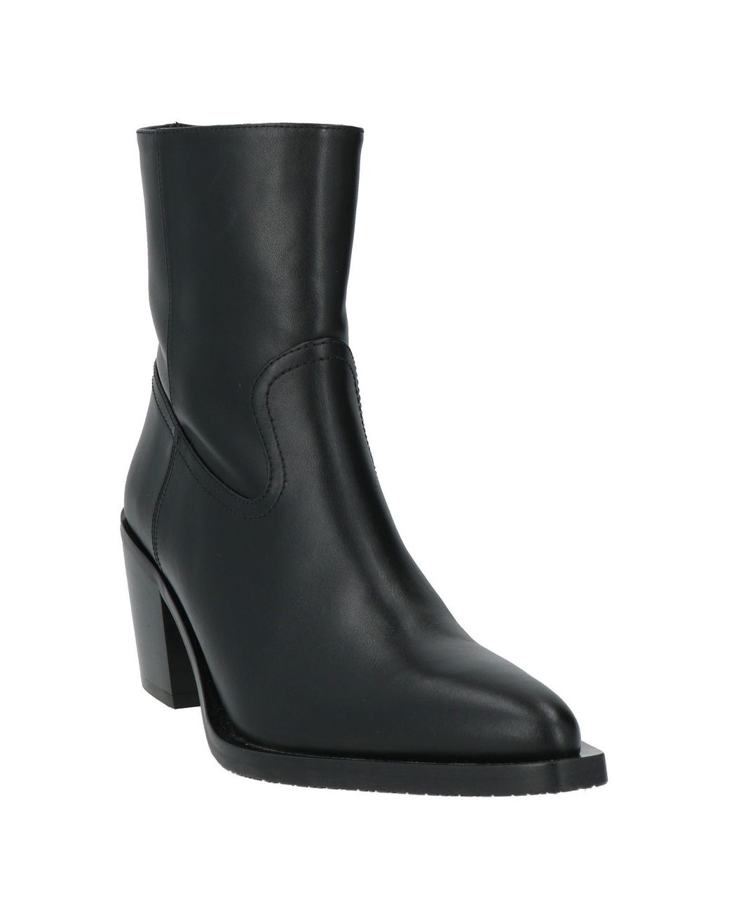 Stuart Weitzman Black Ankle Boots Leather