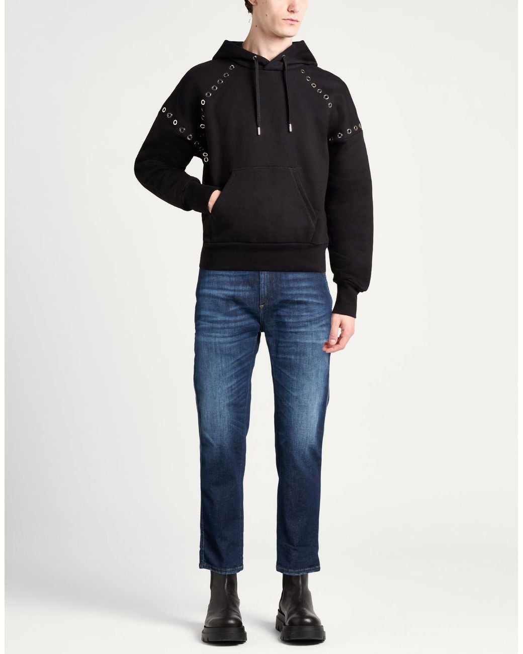 Department 5 Blue Jeans Cotton, Elastomultiester, Rubber for men