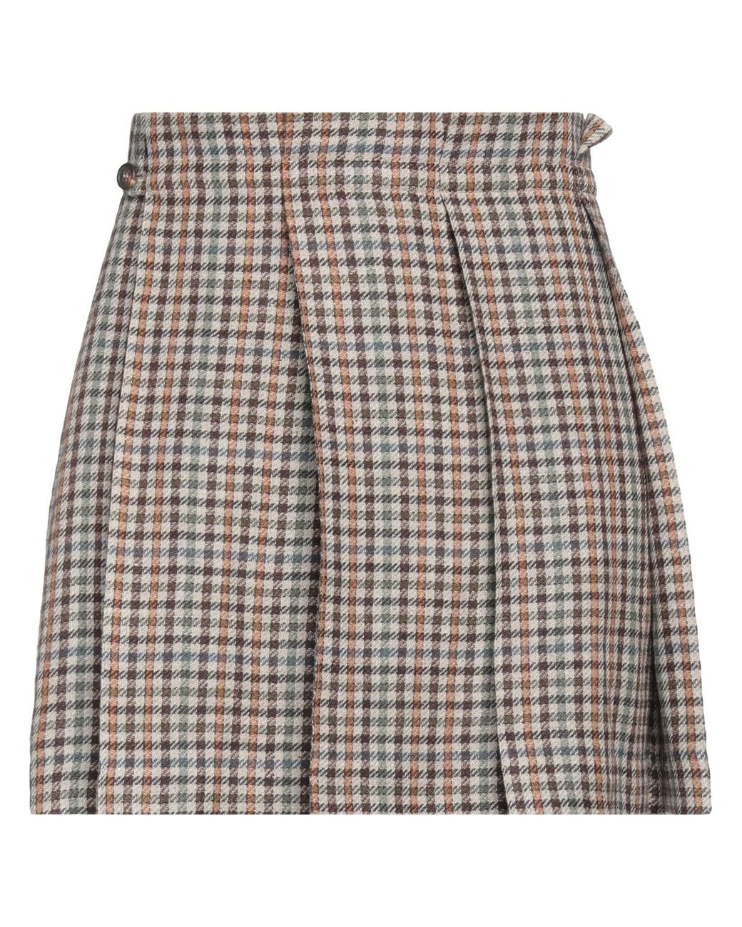 Brunello Cucinelli Natural Mini Skirt