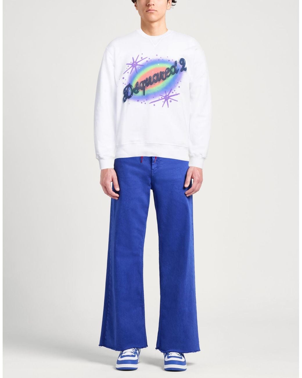 DSquared² White Sweatshirt Cotton for men