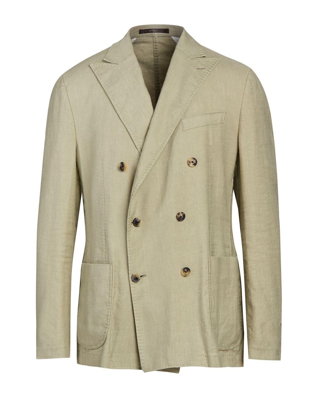 Windsor. Natural Blazer Linen, Lyocell, Elastane for men