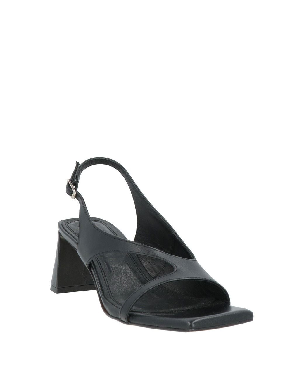 Souliers Martinez Black Sandals Leather