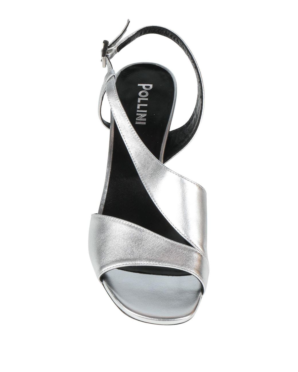 Pollini Metallic Sandals Leather