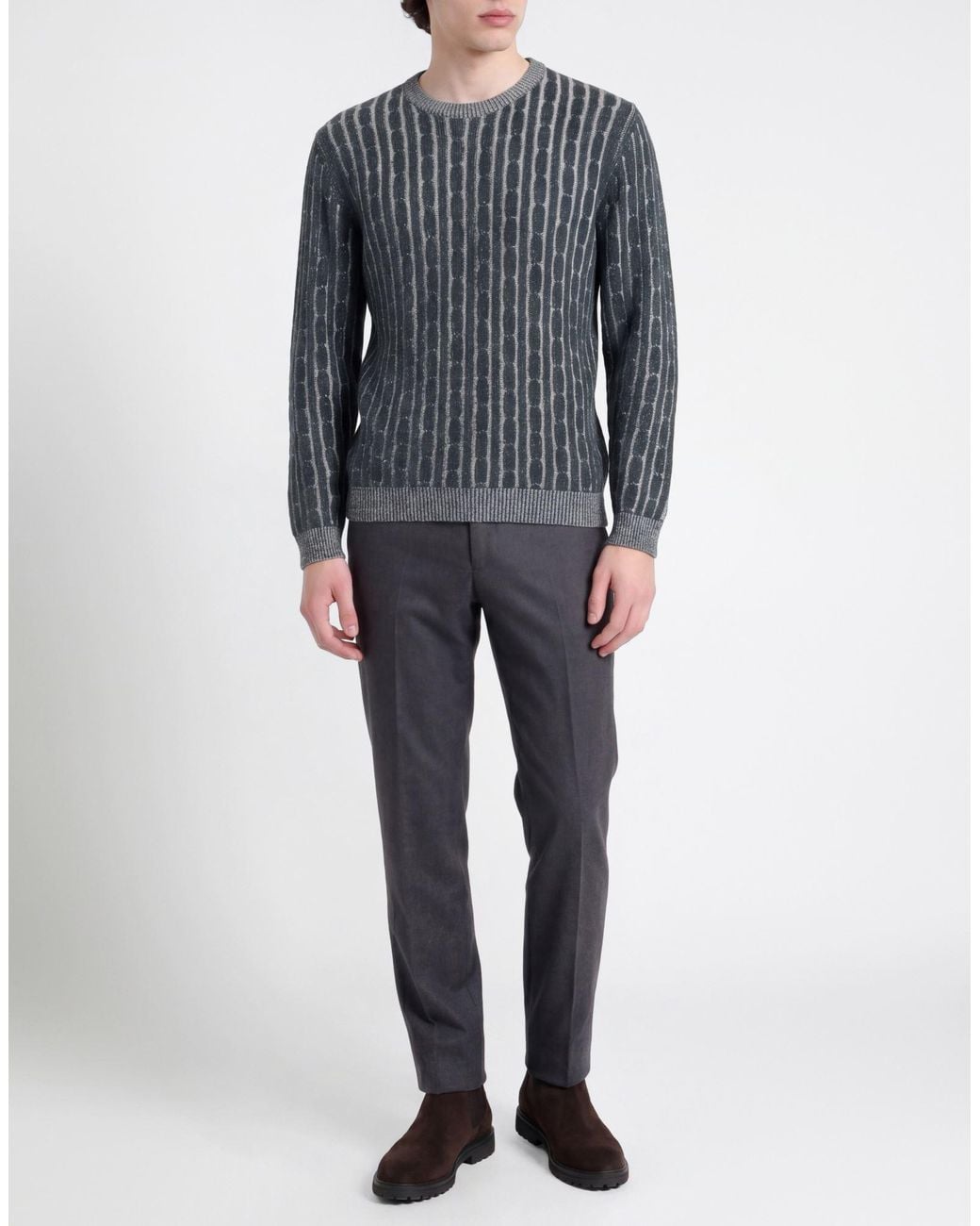 Bellwood Blue Dark Sweater Cotton, Wool, Cashmere for men