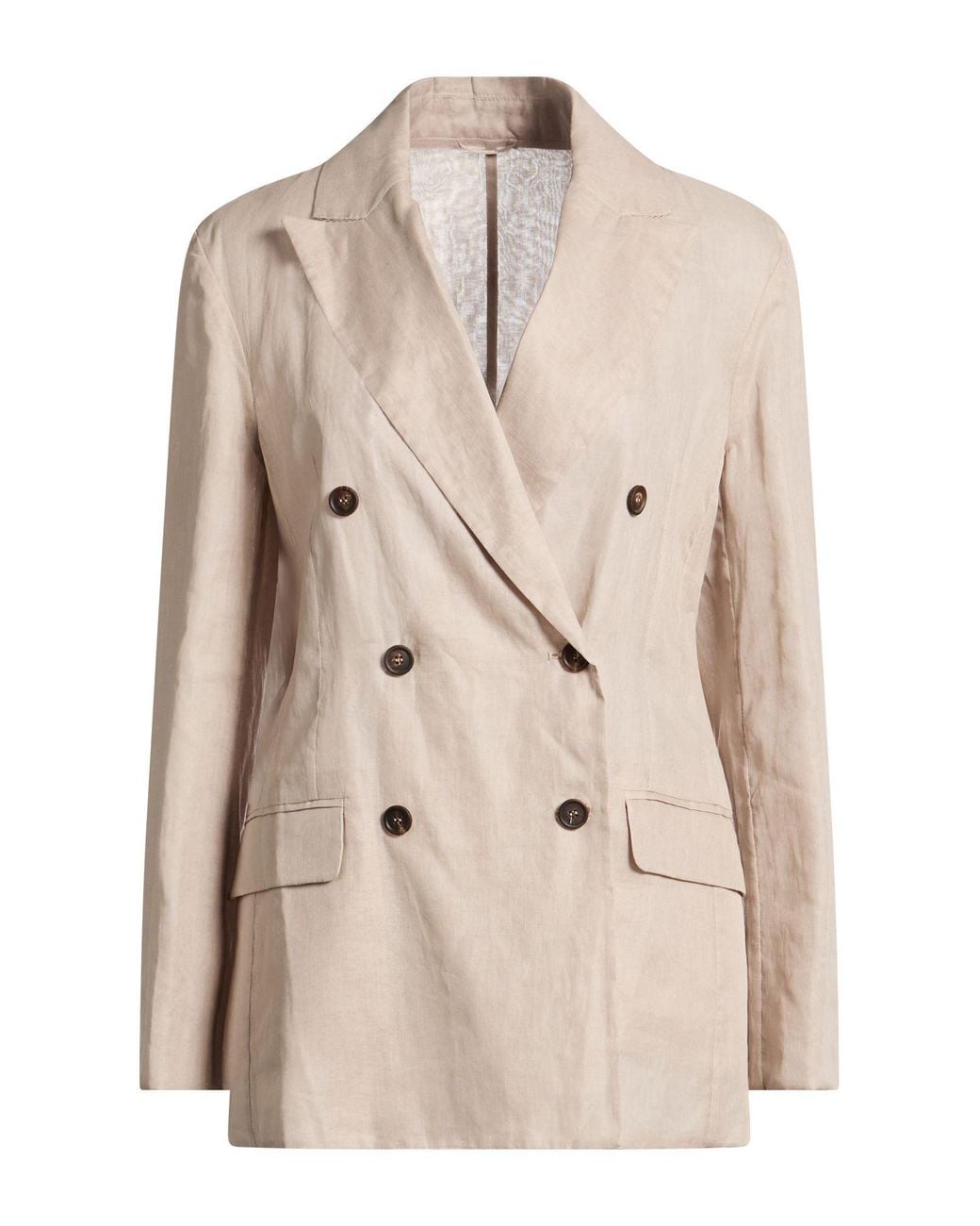 Brunello Cucinelli Natural Blazer Cotton