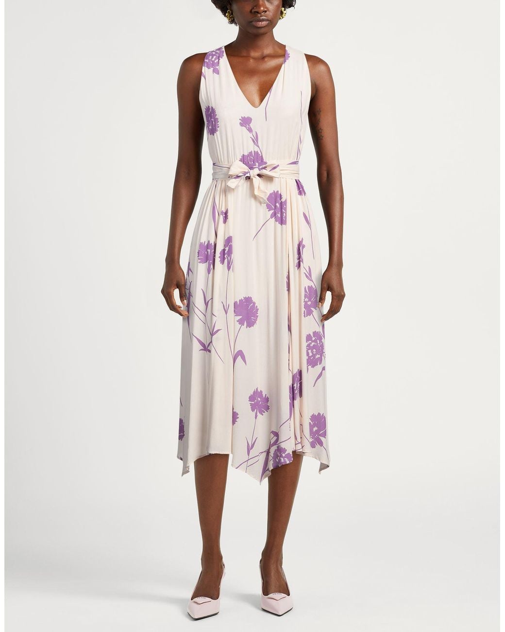 Twinset Pink Midi Dress