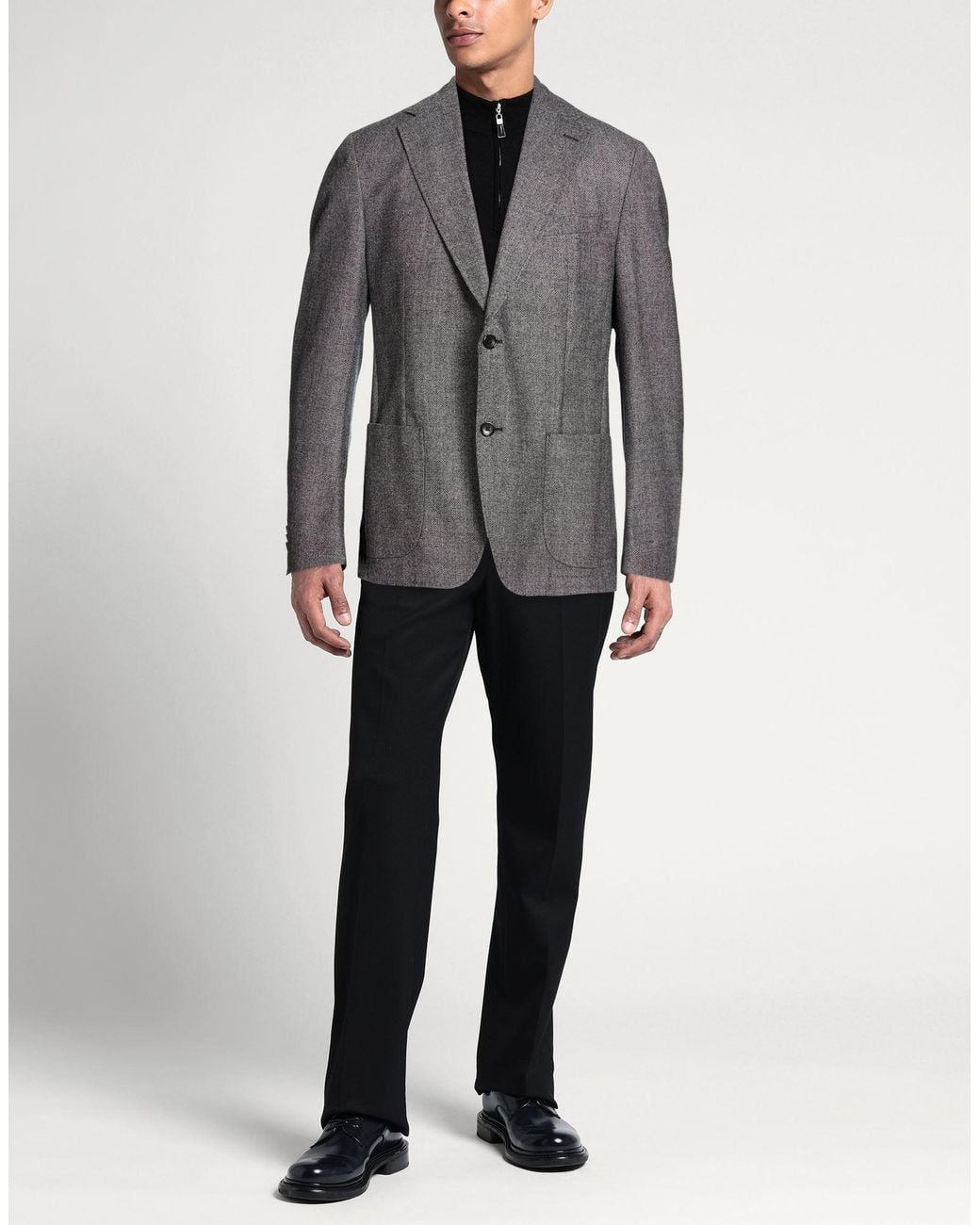 Windsor. Gray Blazer Virgin Wool for men
