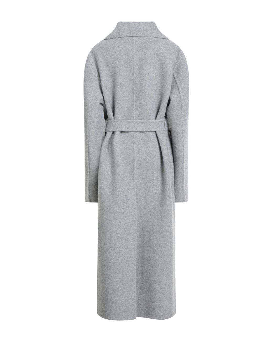 Jil Sander Gray Light Coat Virgin Wool