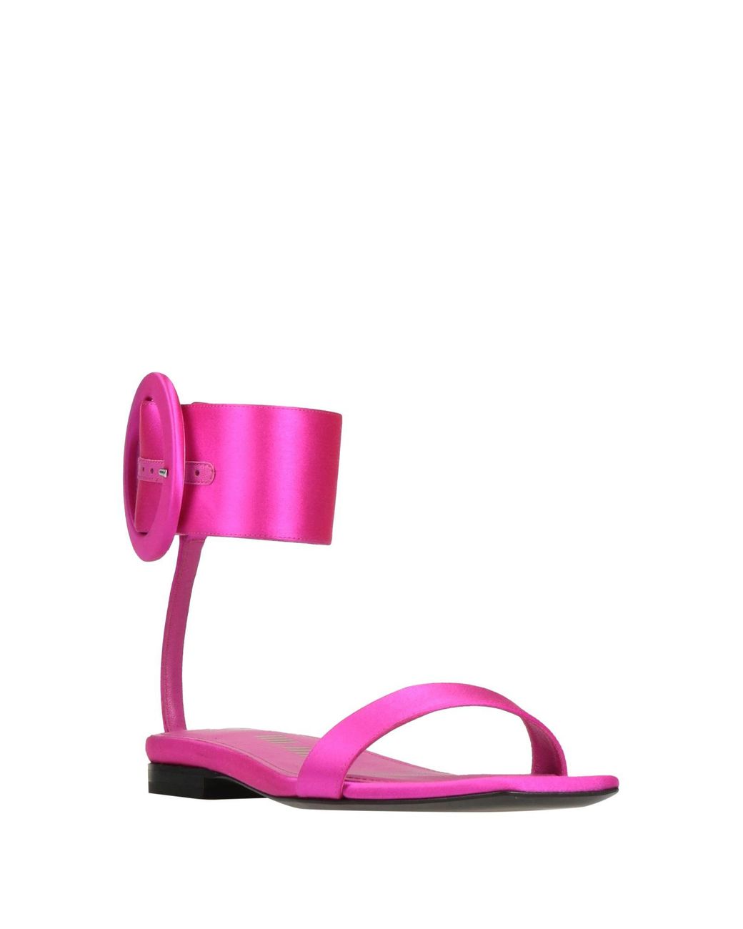 The Attico Pink Sandals Leather, Textile Fibers
