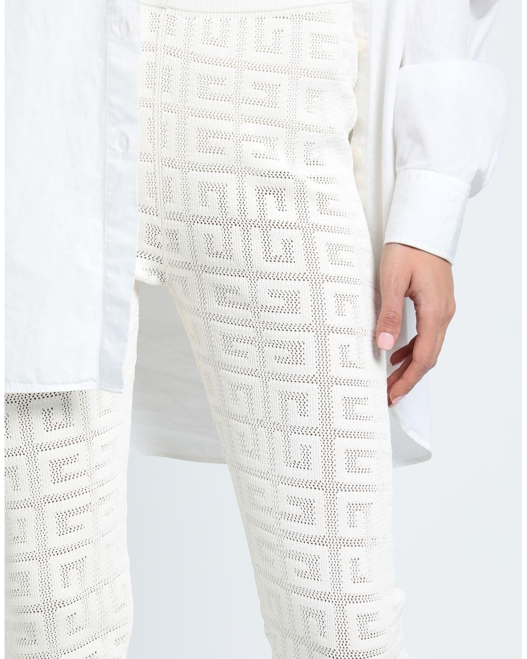 Givenchy Off-White Monogram Logo Leggings