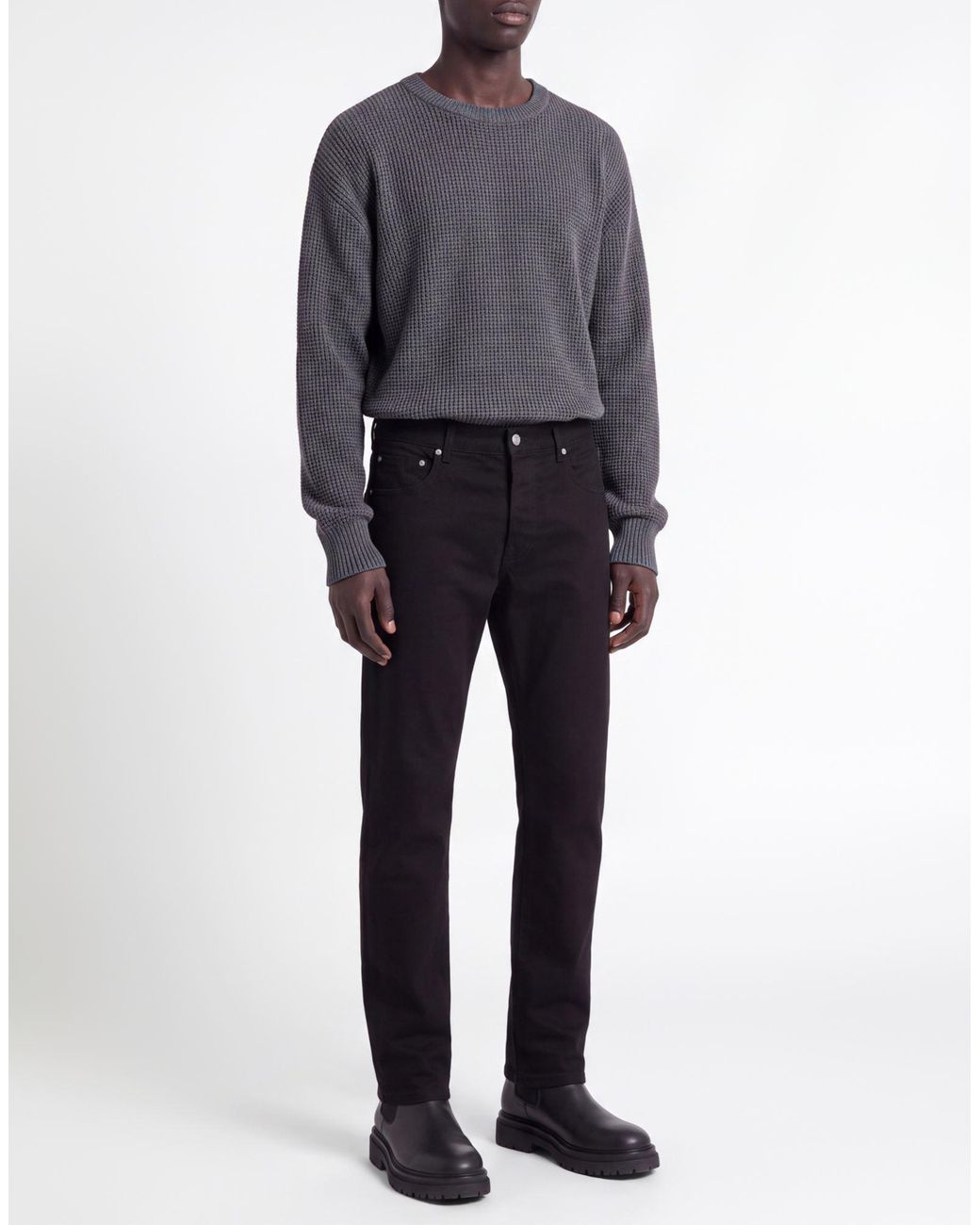 Department 5 Black Jeans Cotton, Polyethylene, Viscose, Elastane for men