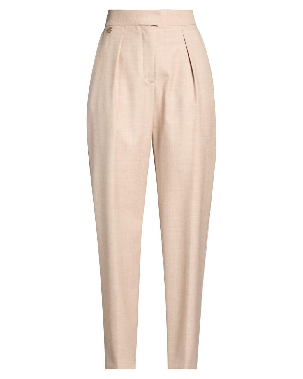 Agnona Natural Sand Pants Wool