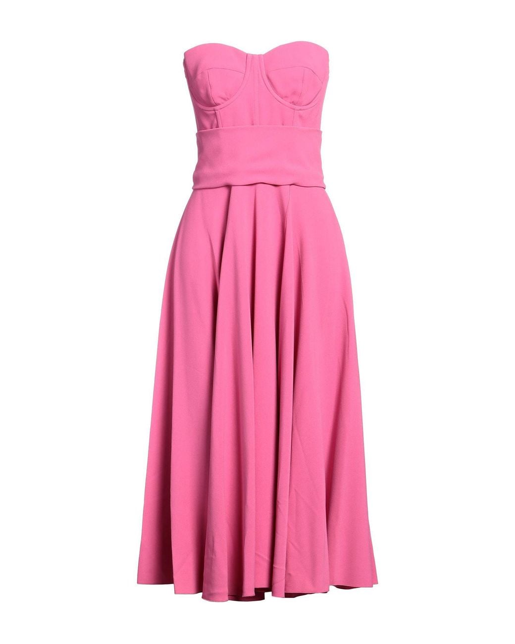 Dolce & Gabbana Pink Sleeveless Pleated Dress