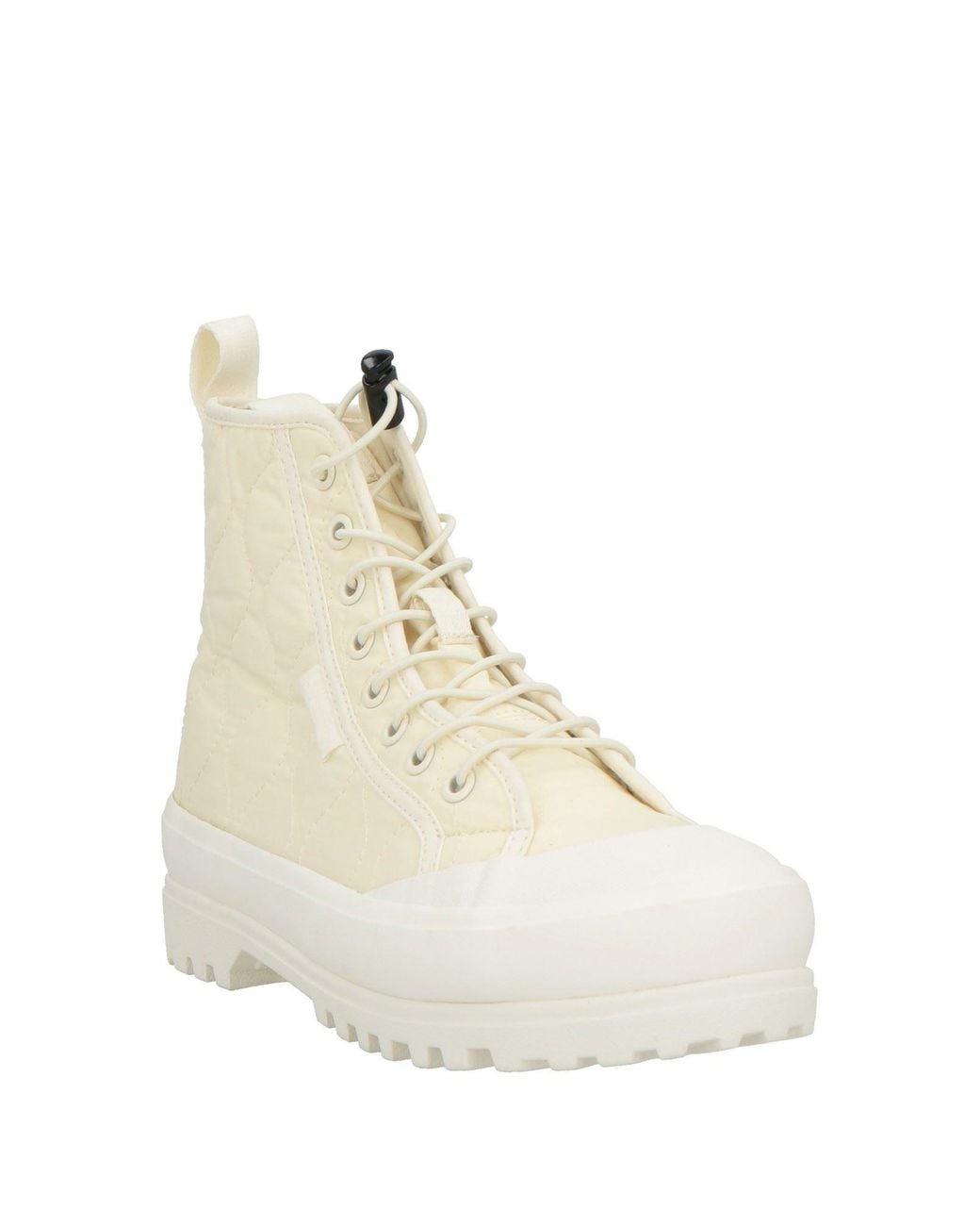 Superga Natural Ankle Boots Textile Fibers