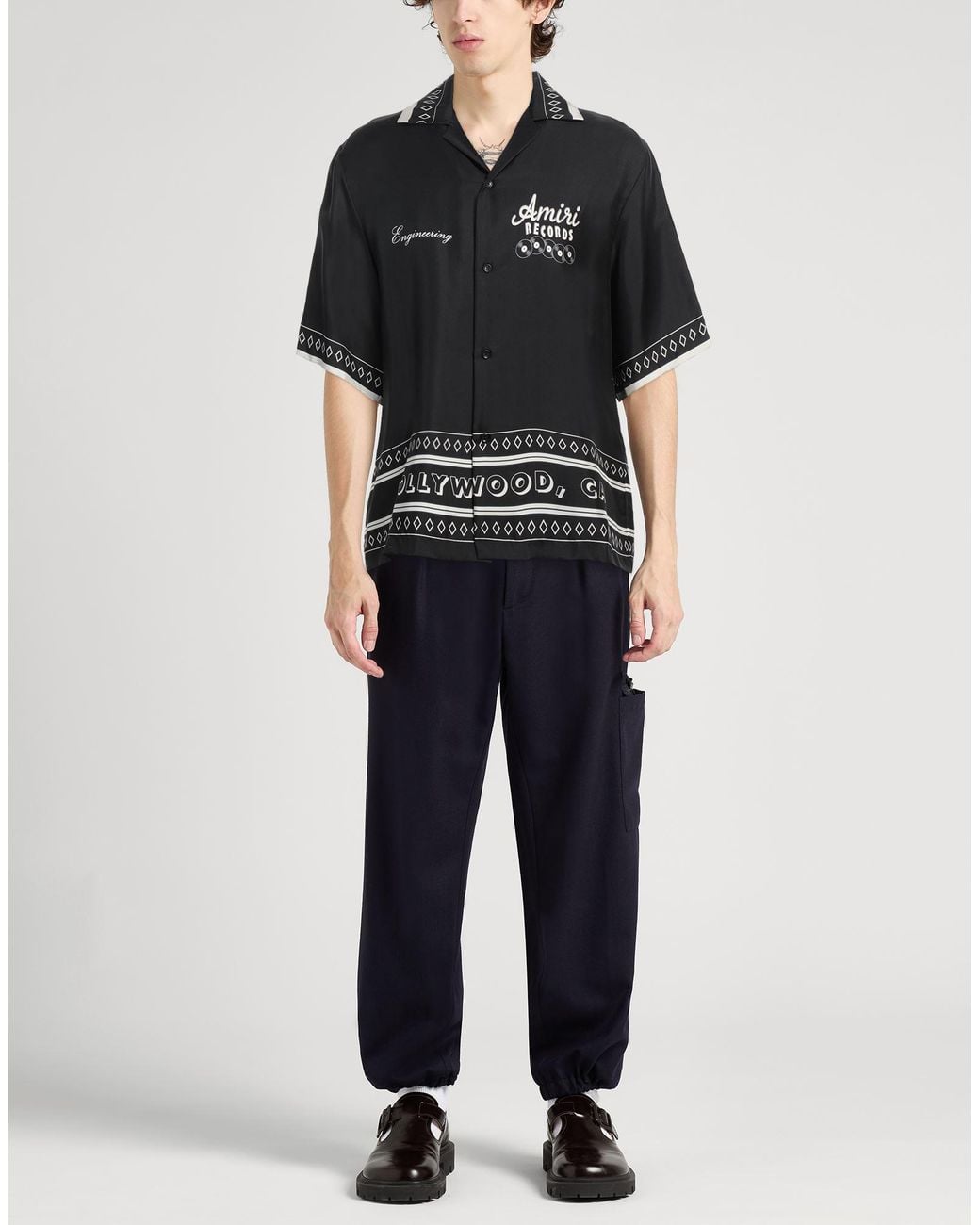 Camisa Amiri de hombre de color Black