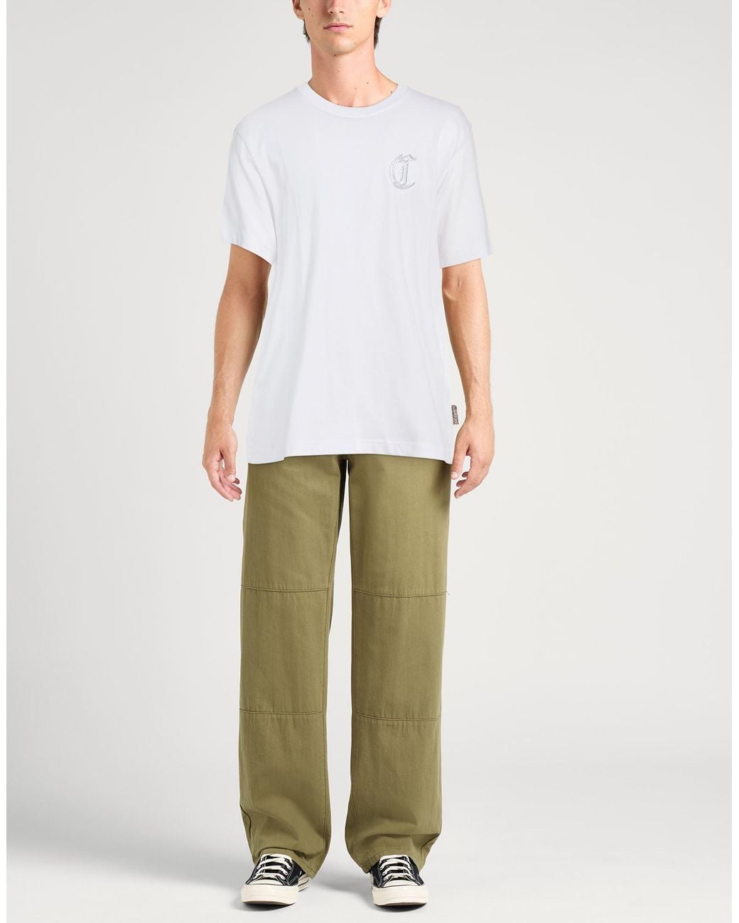 Just Cavalli White T-Shirt Cotton for men
