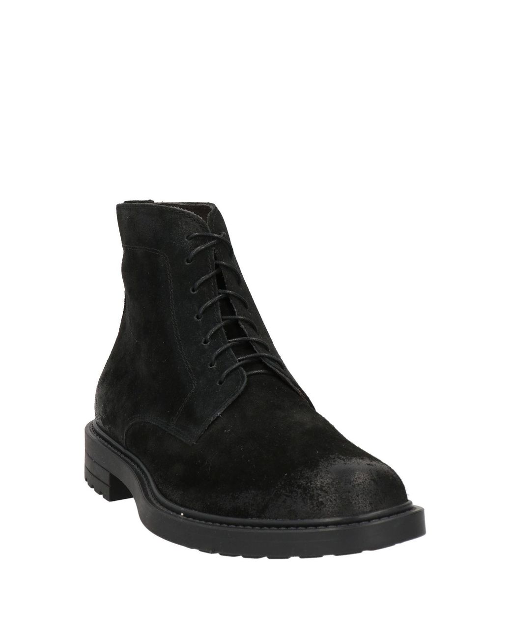 Daniele Alessandrini Black Ankle Boots Soft Leather for men