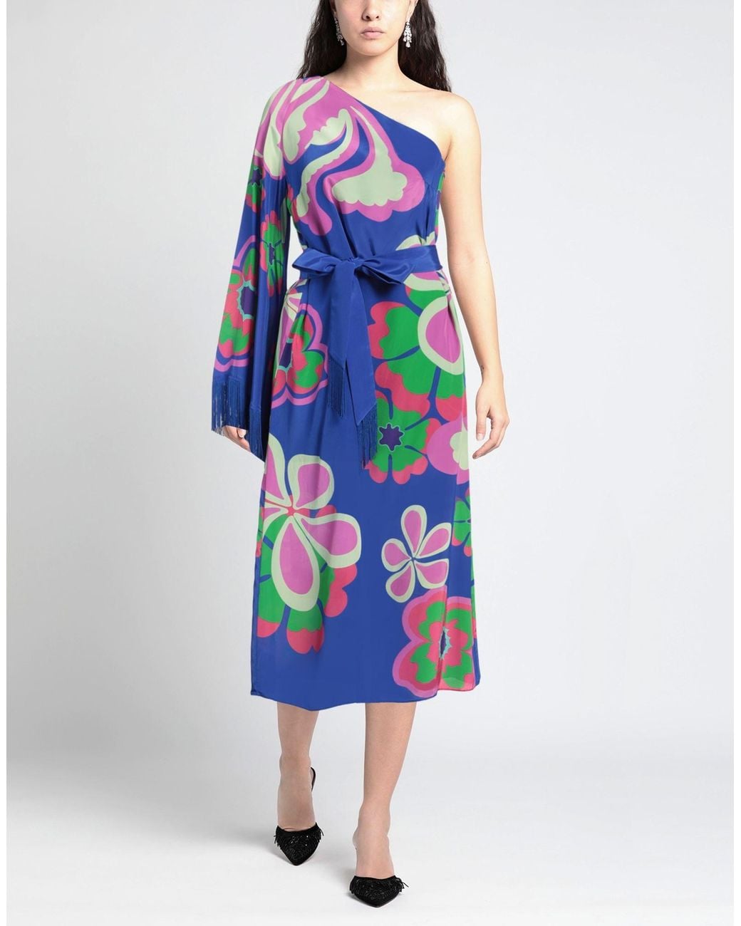 Borgo De Nor Blue Midi Dress