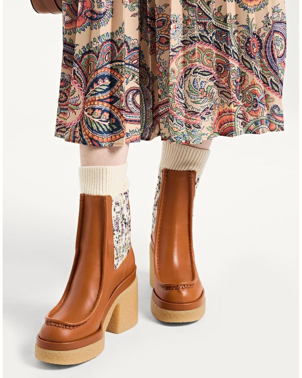 Chloé Brown Ankle Boots
