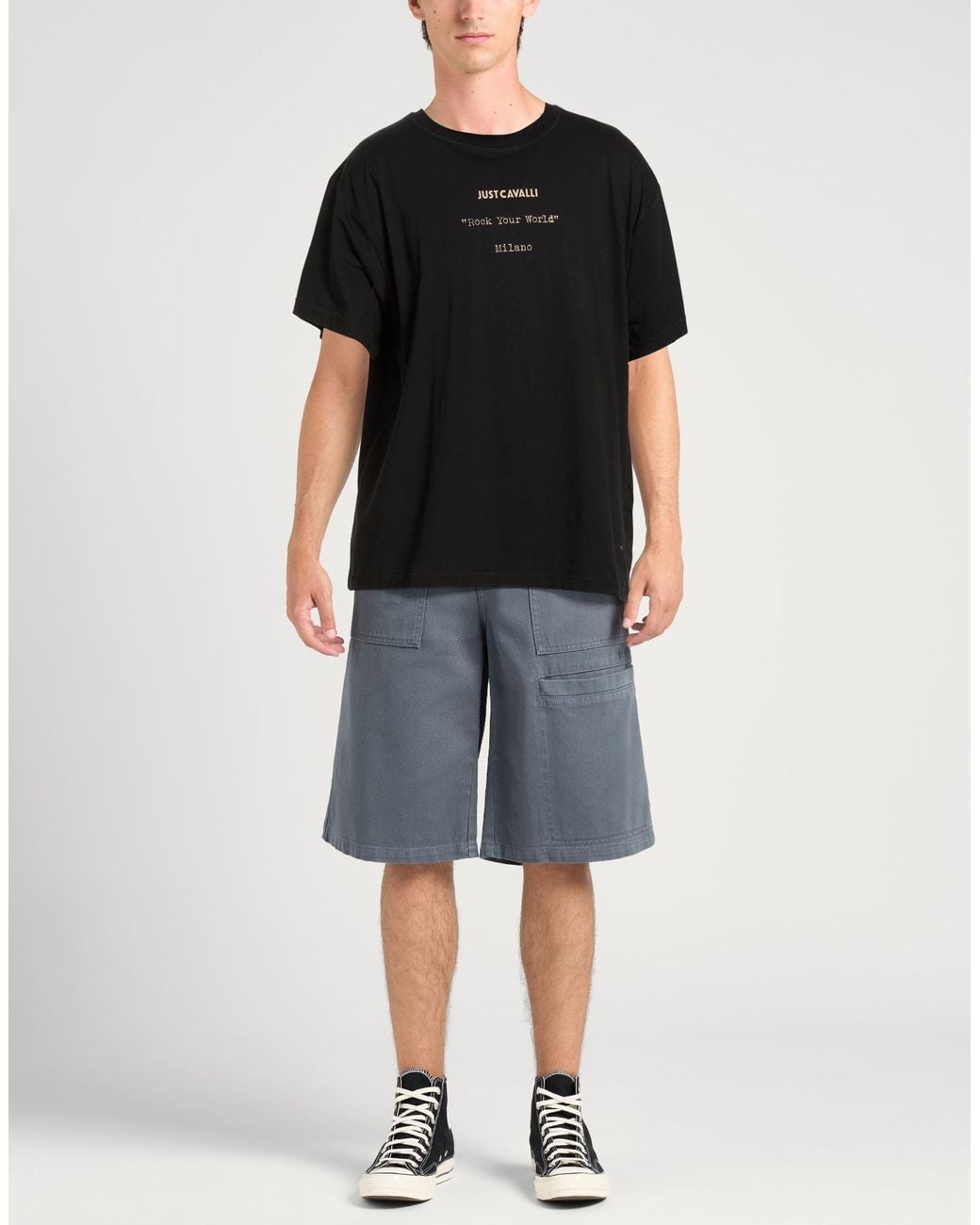 Just Cavalli Black T-Shirts for men