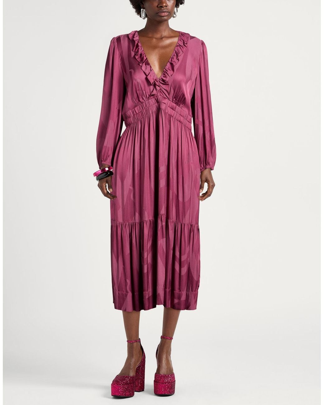 Robe Midi Ba&sh en coloris Purple