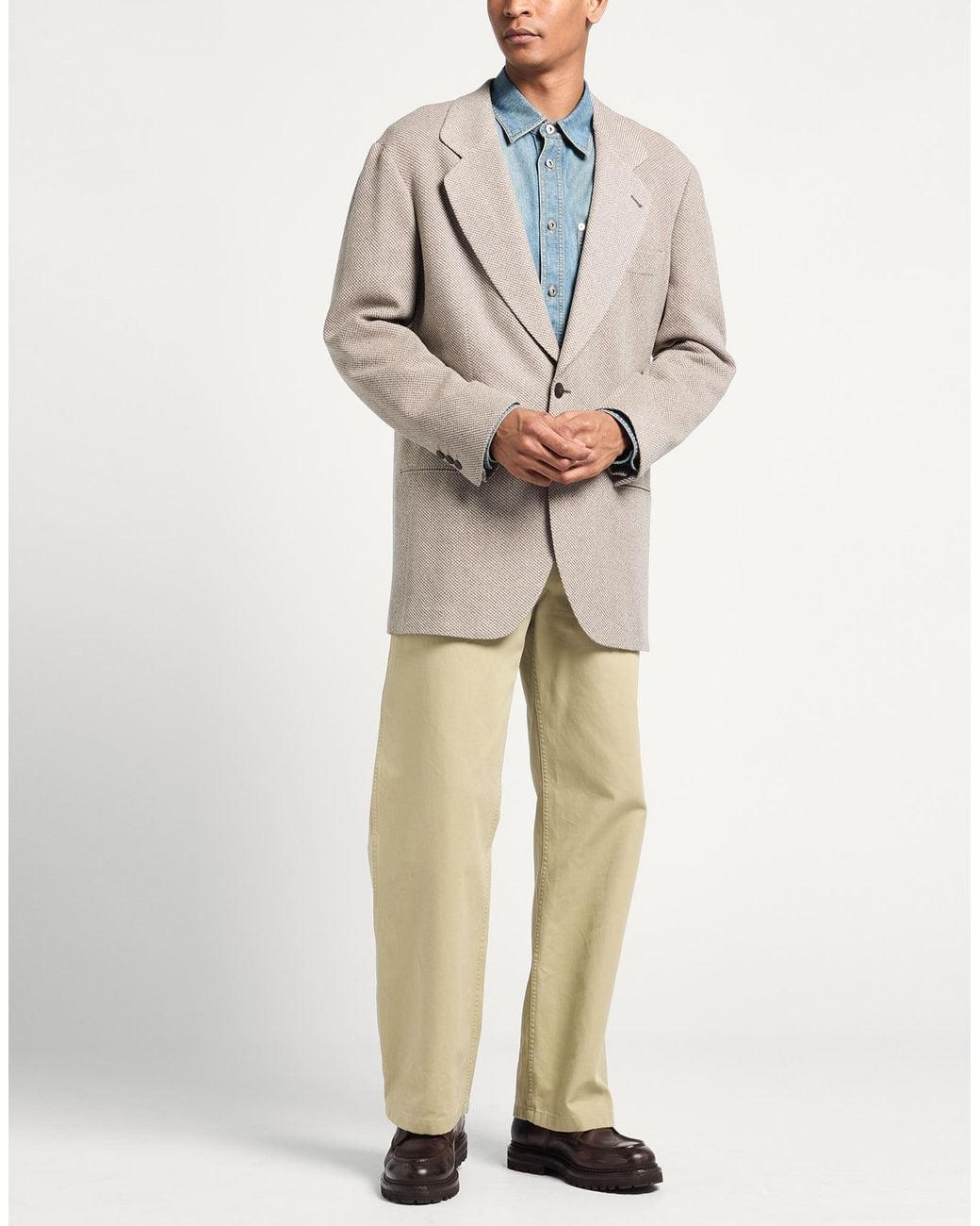 Giorgio Armani Natural Blazer Virgin Wool, Cashmere for men