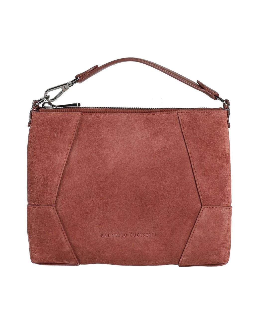Brunello Cucinelli Red Handbag Leather