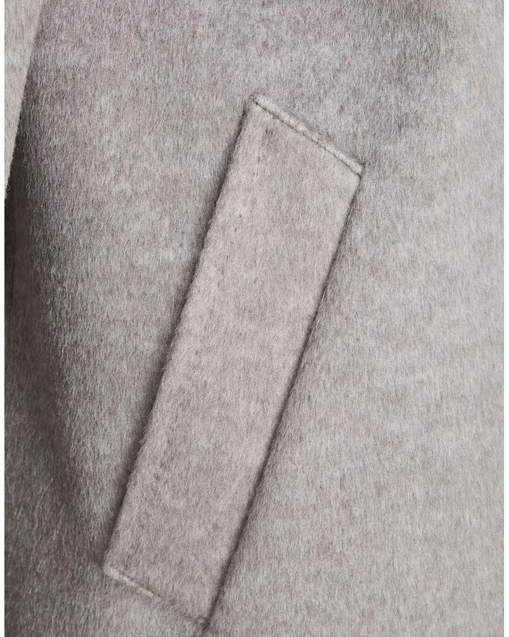 Laneus Gray Coat Polyester, Acrylic, Wool