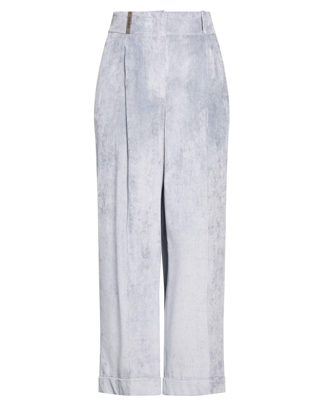 Peserico White Light Pants Viscose, Elastane