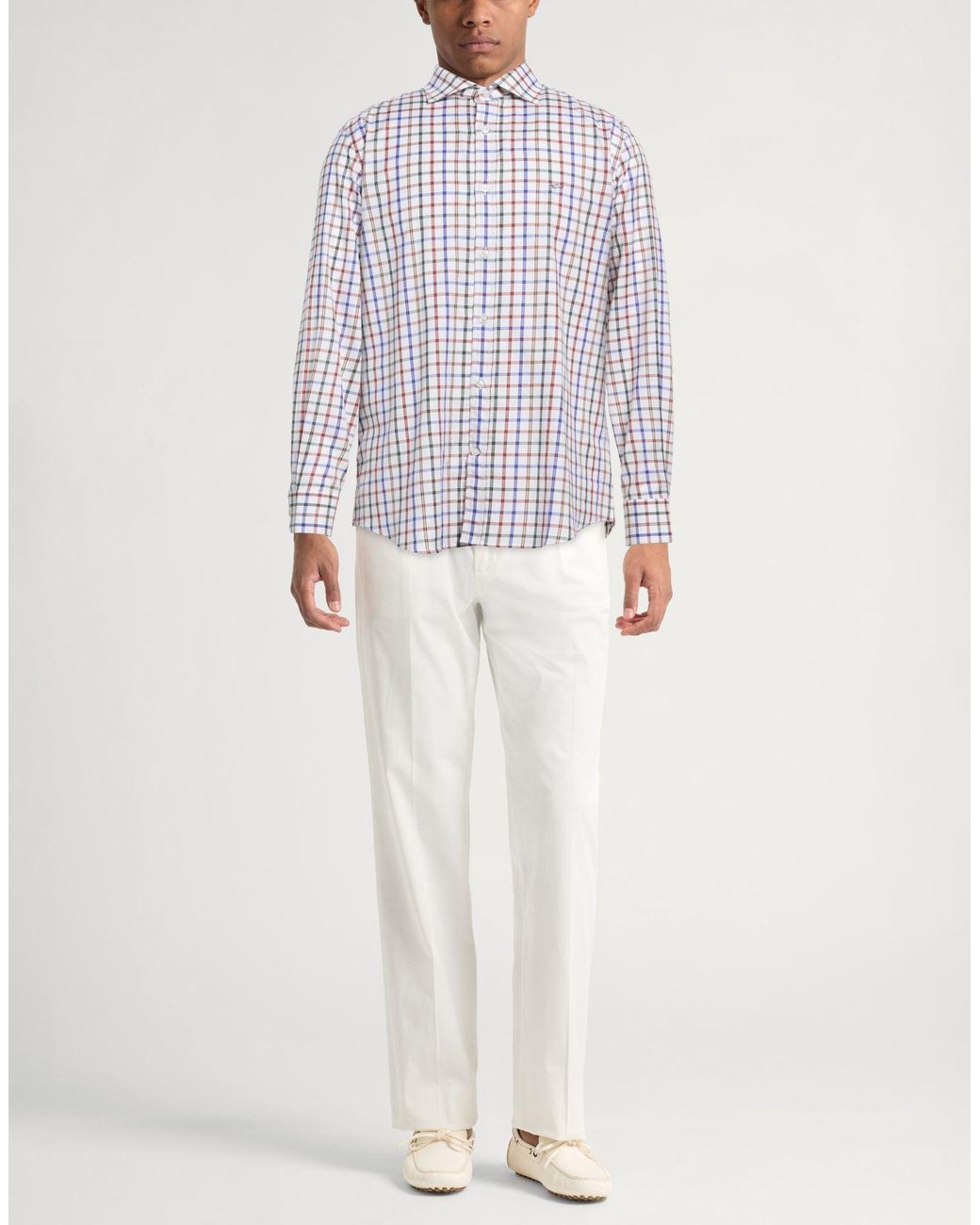 Paul & Shark White Ivory Shirt Cotton for men