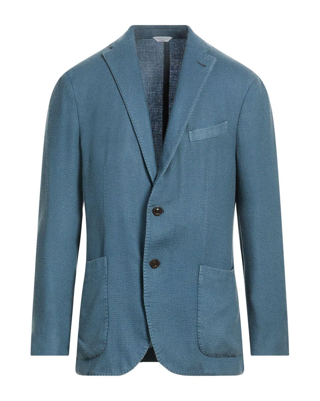 Boglioli Blue Blazer Cashmere for men