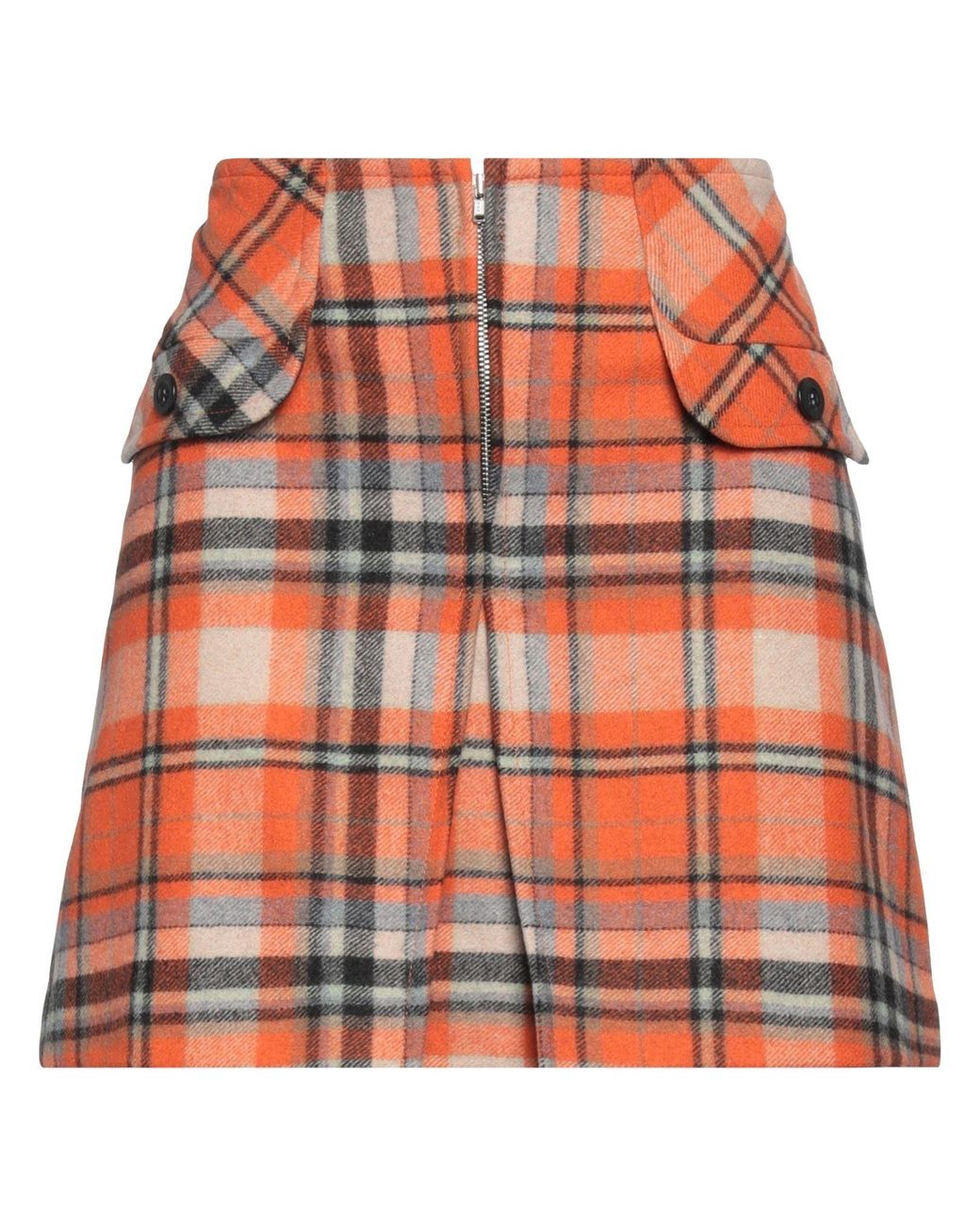Department 5 Orange Mini Skirt