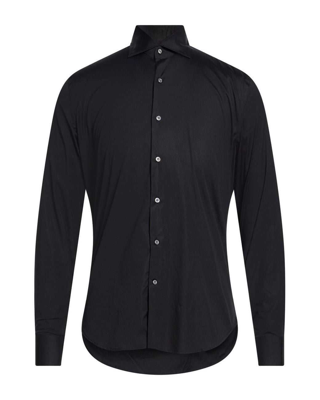 Ghirardelli Blue Shirt Cotton, Elastane for men