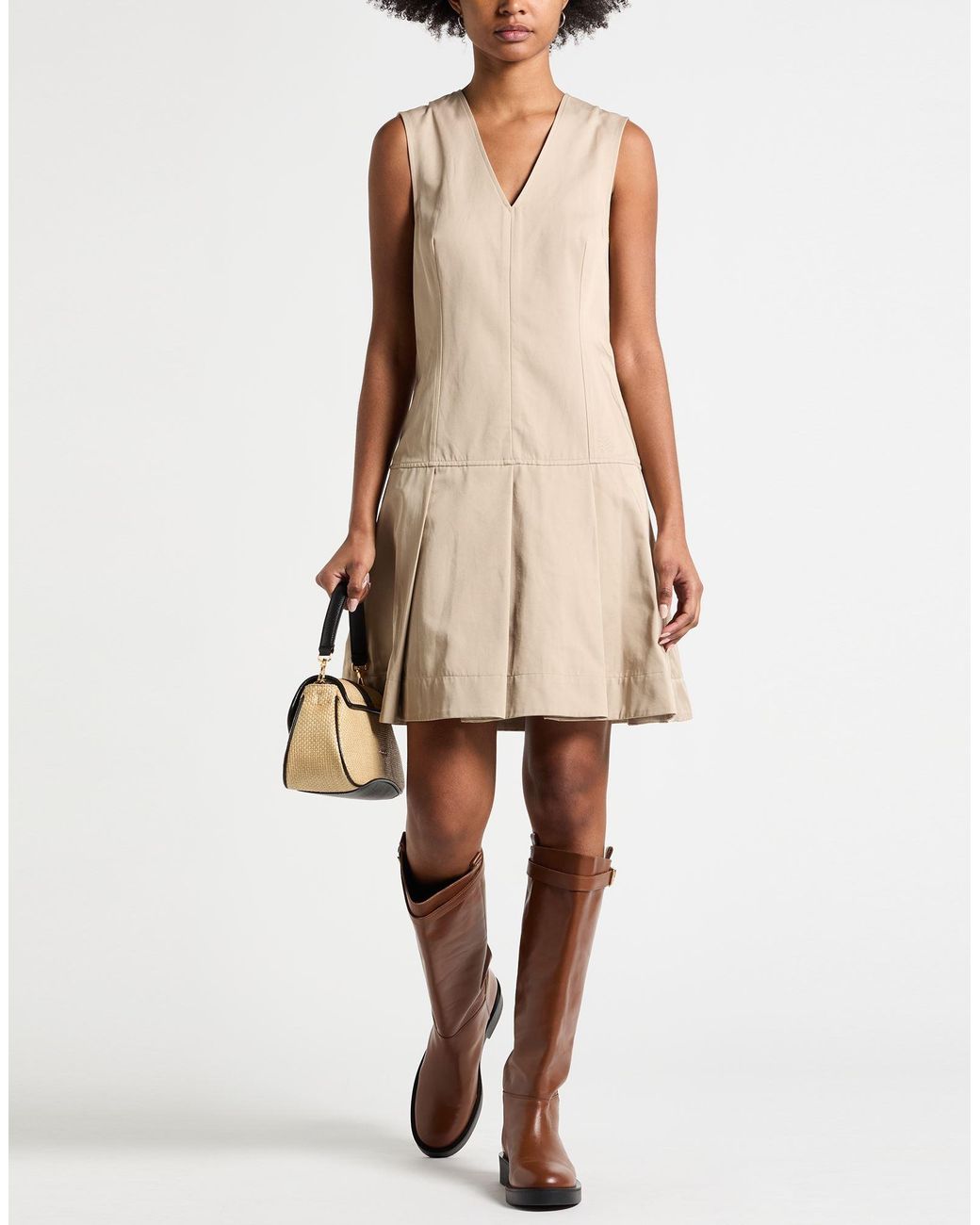Karl Lagerfeld Natural Mini Dresses
