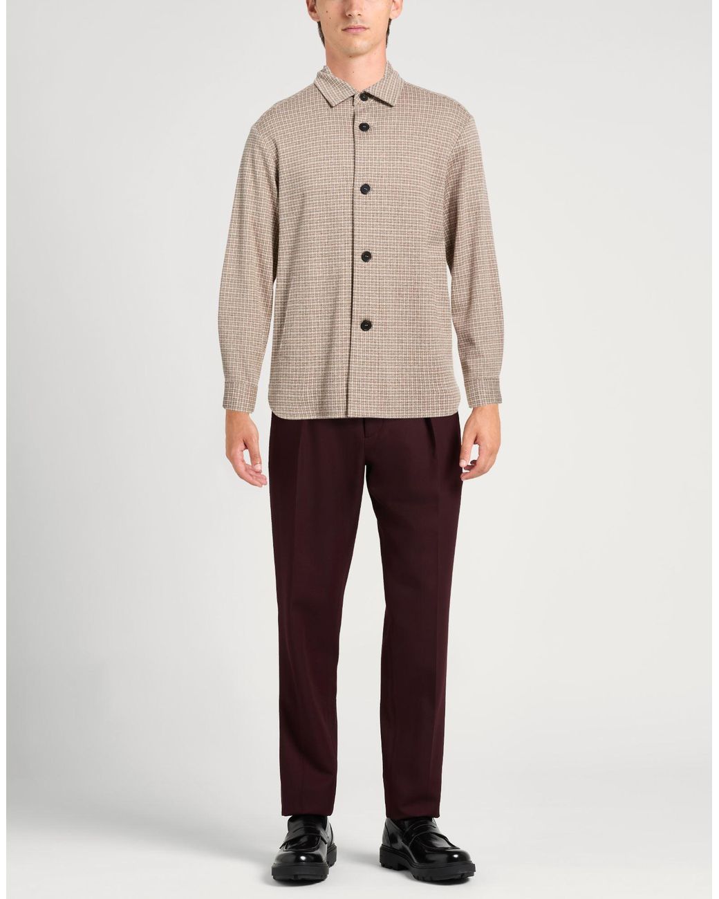Harris Wharf London Natural Shirt Cotton, Polyamide for men