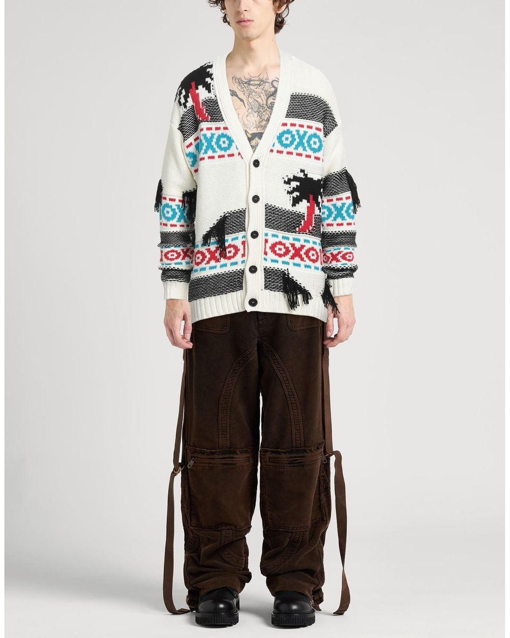 MSGM Strickjacke in White für Herren